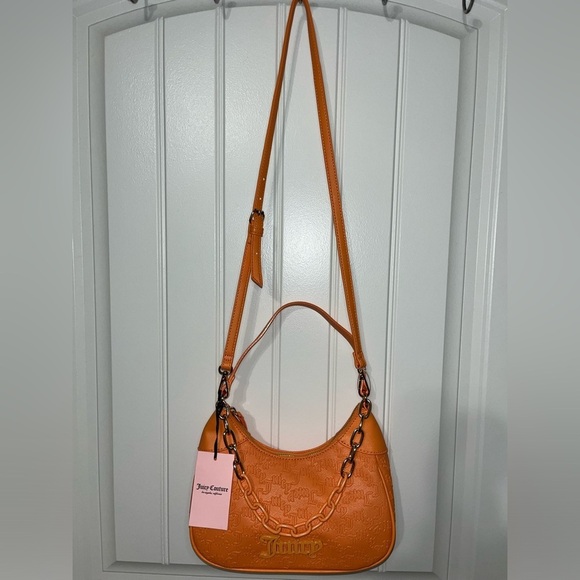 Juicy Couture Apricot Crush “Can’t Tame Her” Shoulder Bag, NWT - Picture 5 of 15